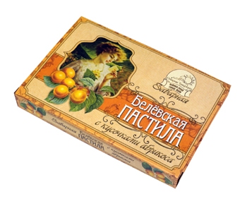 Заварная белевская пастила, с кусочками абрикоса, 170 г
